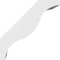 Ekena Millwork 3-in. W x 6-in. D x 6-in. H Funston Architectural Grade PVC Knee Brace BRCP03X06X06FST - alternate 3